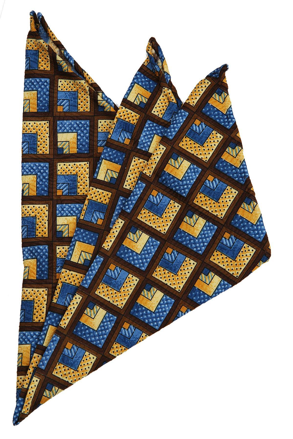 Çok Renkli Motif Baskılı İpek Mendil SPS305