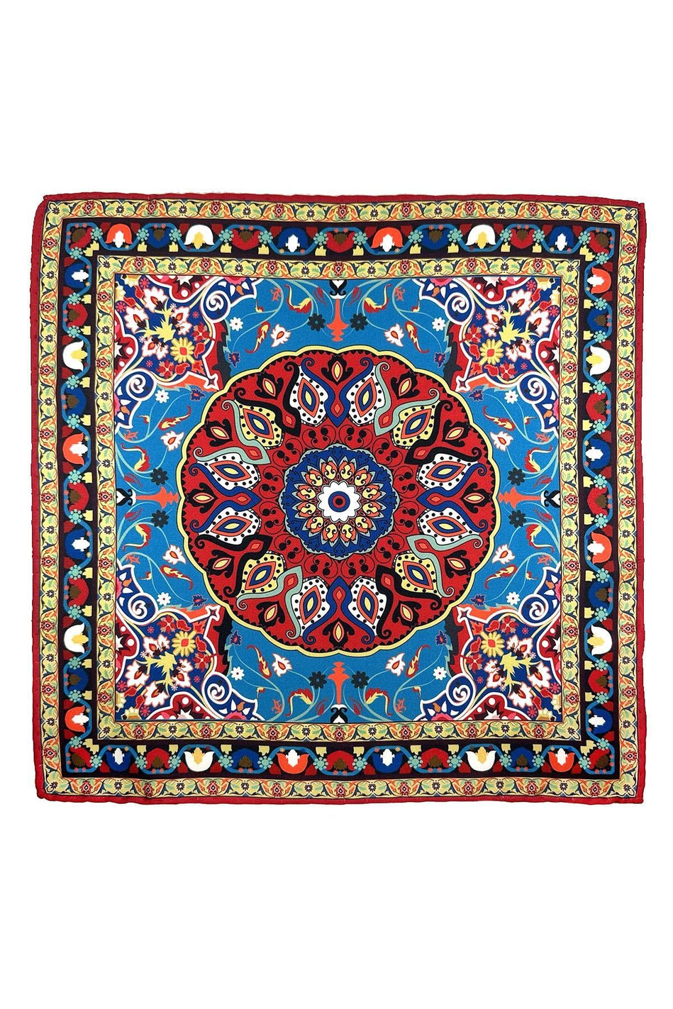 Çok Renkli Motif Desen Erkek Cep Mendili SPS606-86