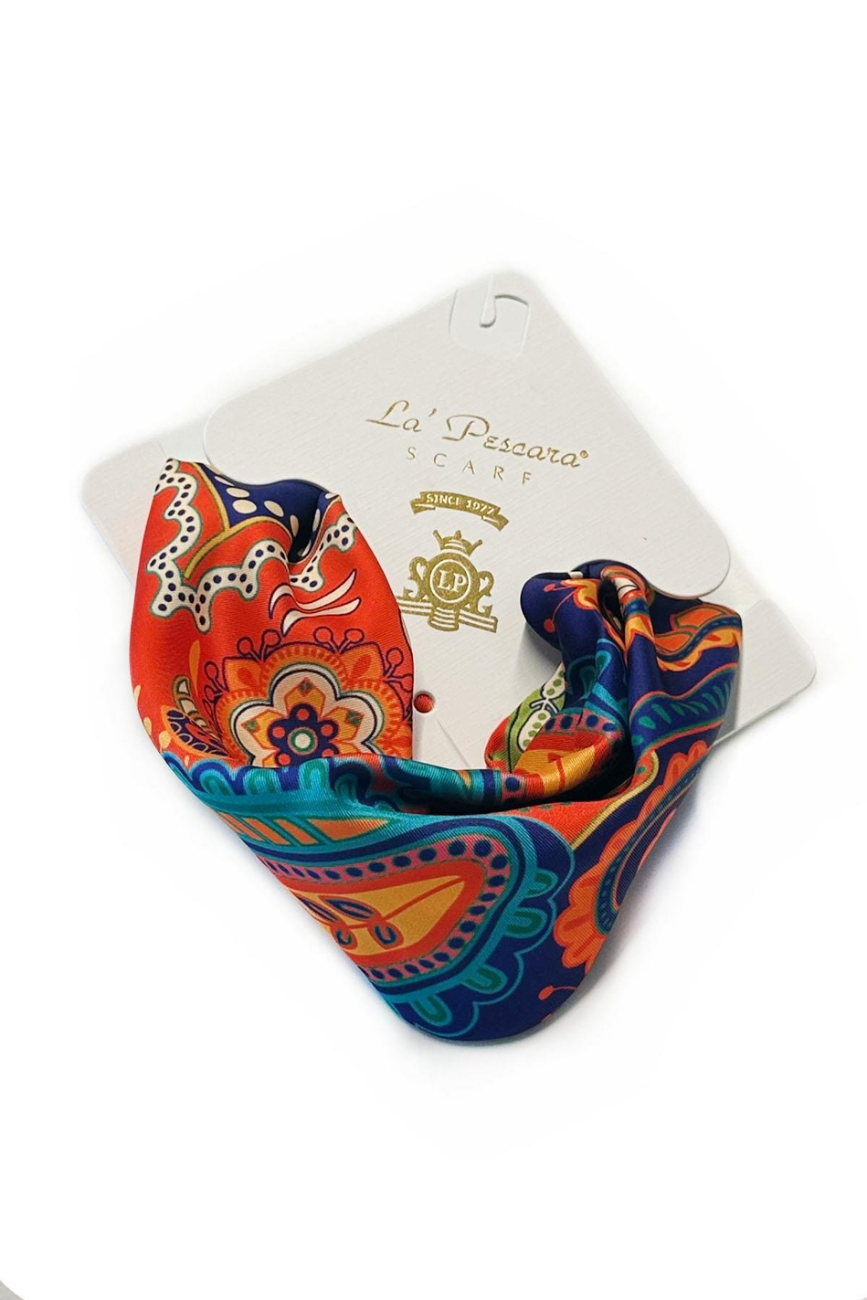 Çok Renkli Motif Desen Fular Bandana 55-55 cm KDNF30