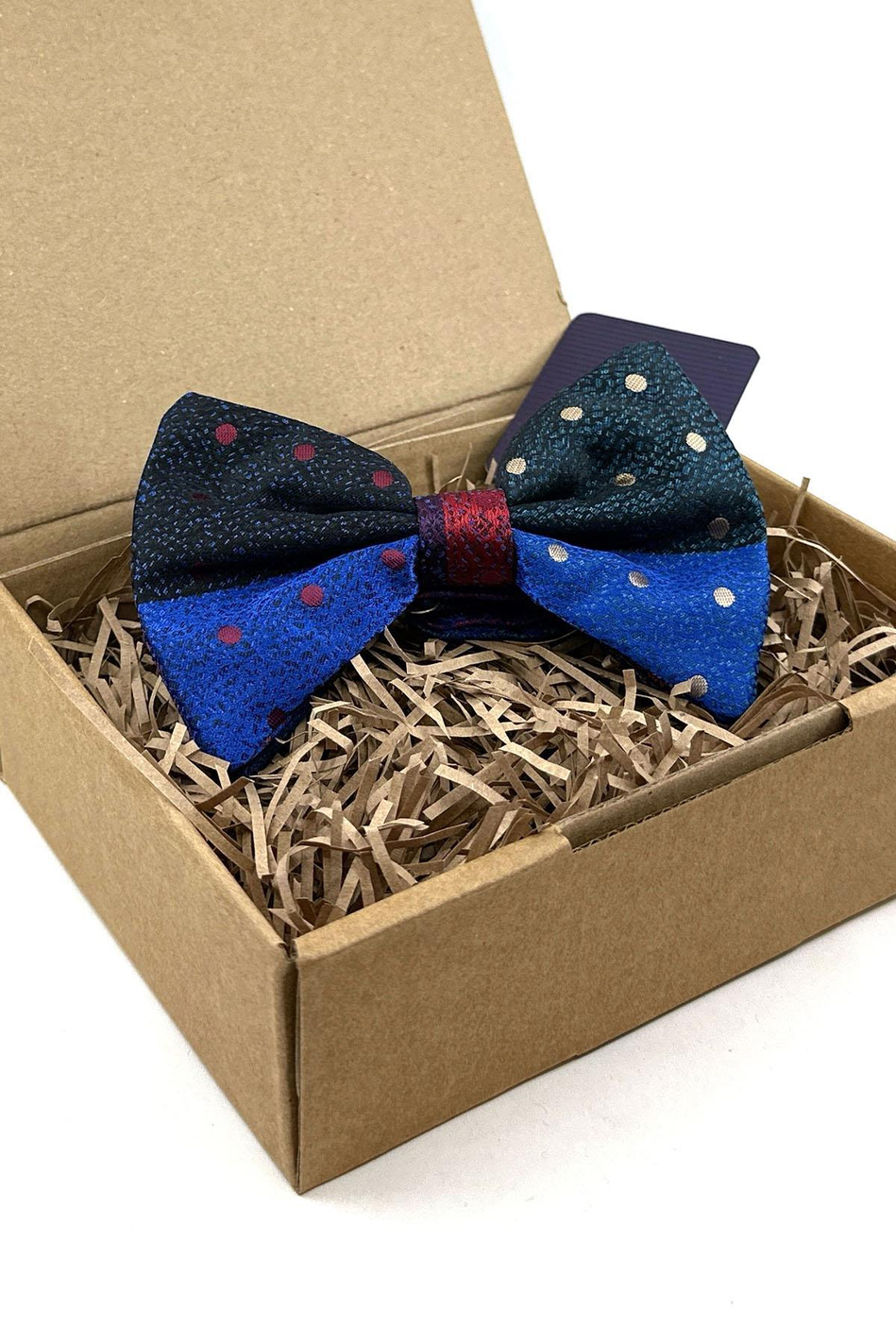 Çok Renkli Puantiye Desen Papyon P1793