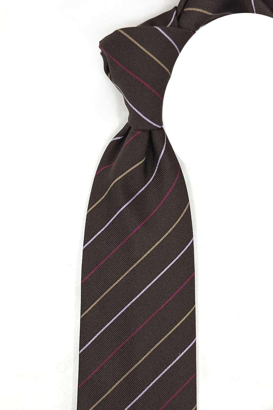 Dogolai Style Kahve İtalyan İpek Kravat İK2055