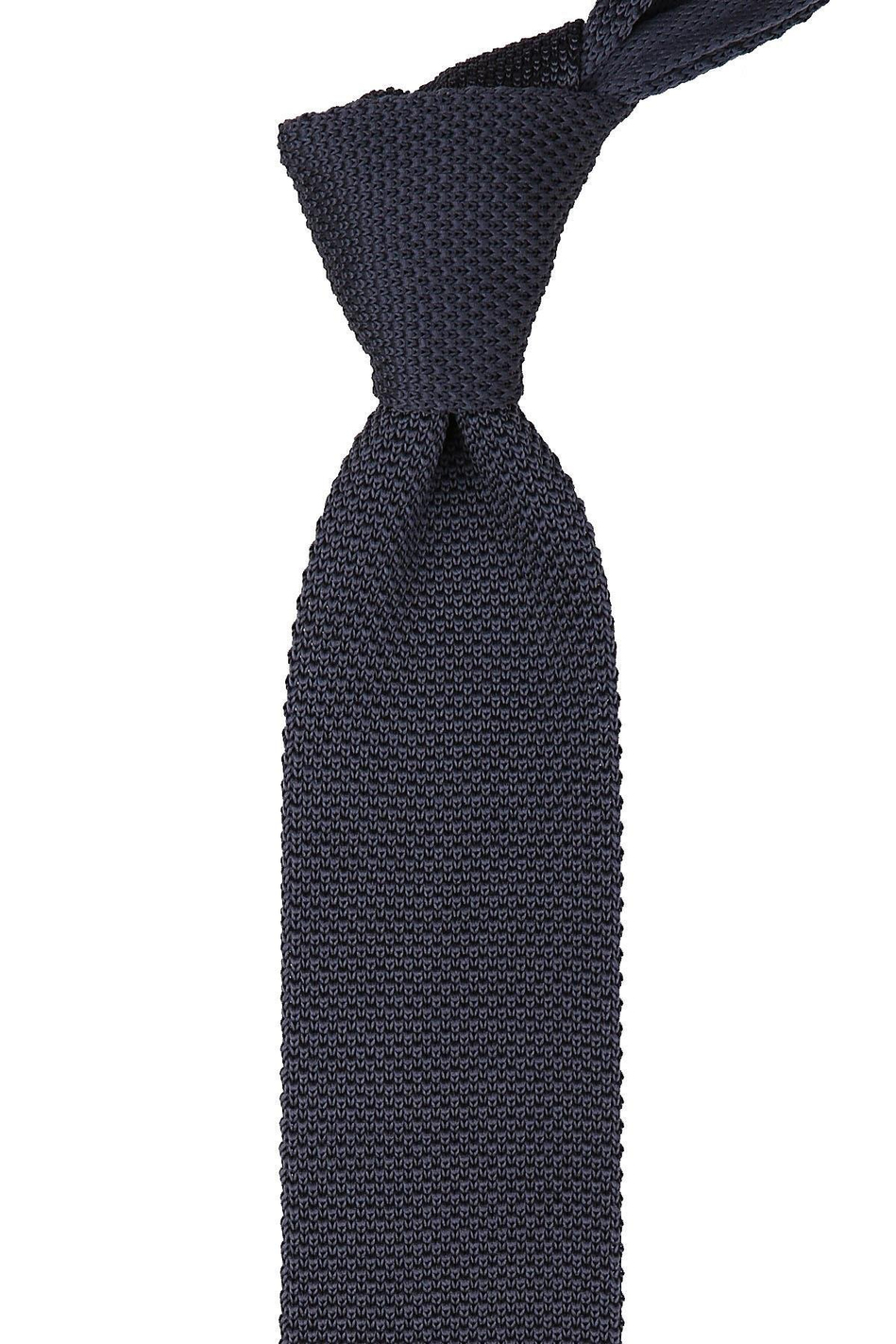 Füme Düz Örgü Kravat 8250