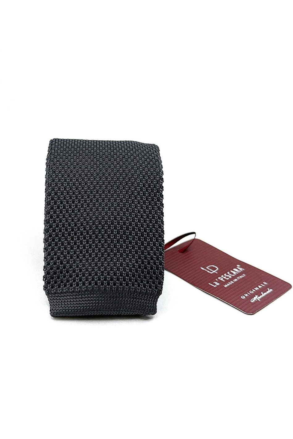 Füme Düz Örgü Kravat ÖR8355