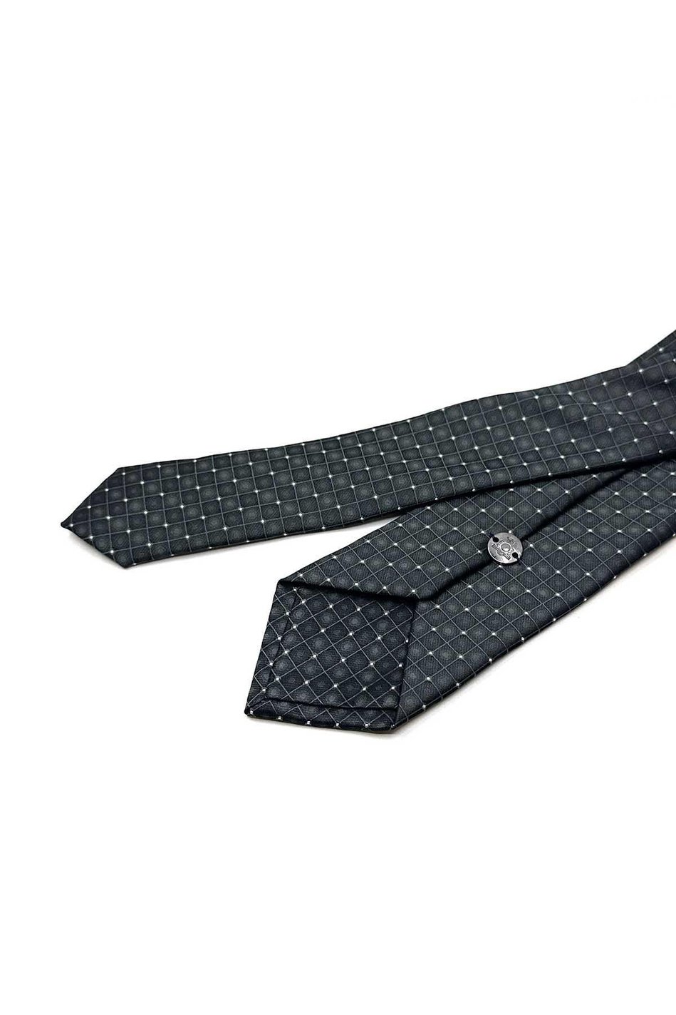 Füme Kare Desen Slim Kravat SK7980