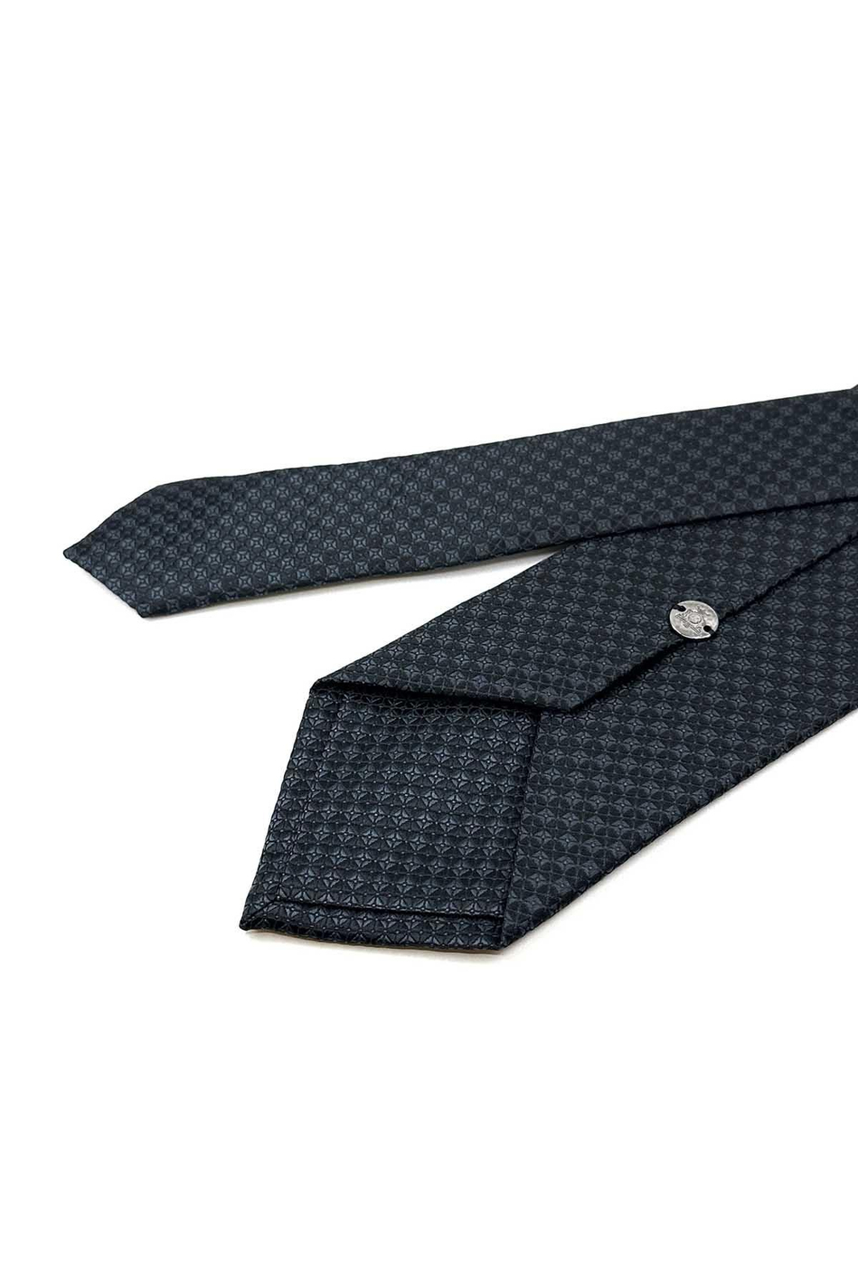 Füme Küçük Desen Mendilli Klasik Kravat KK12255