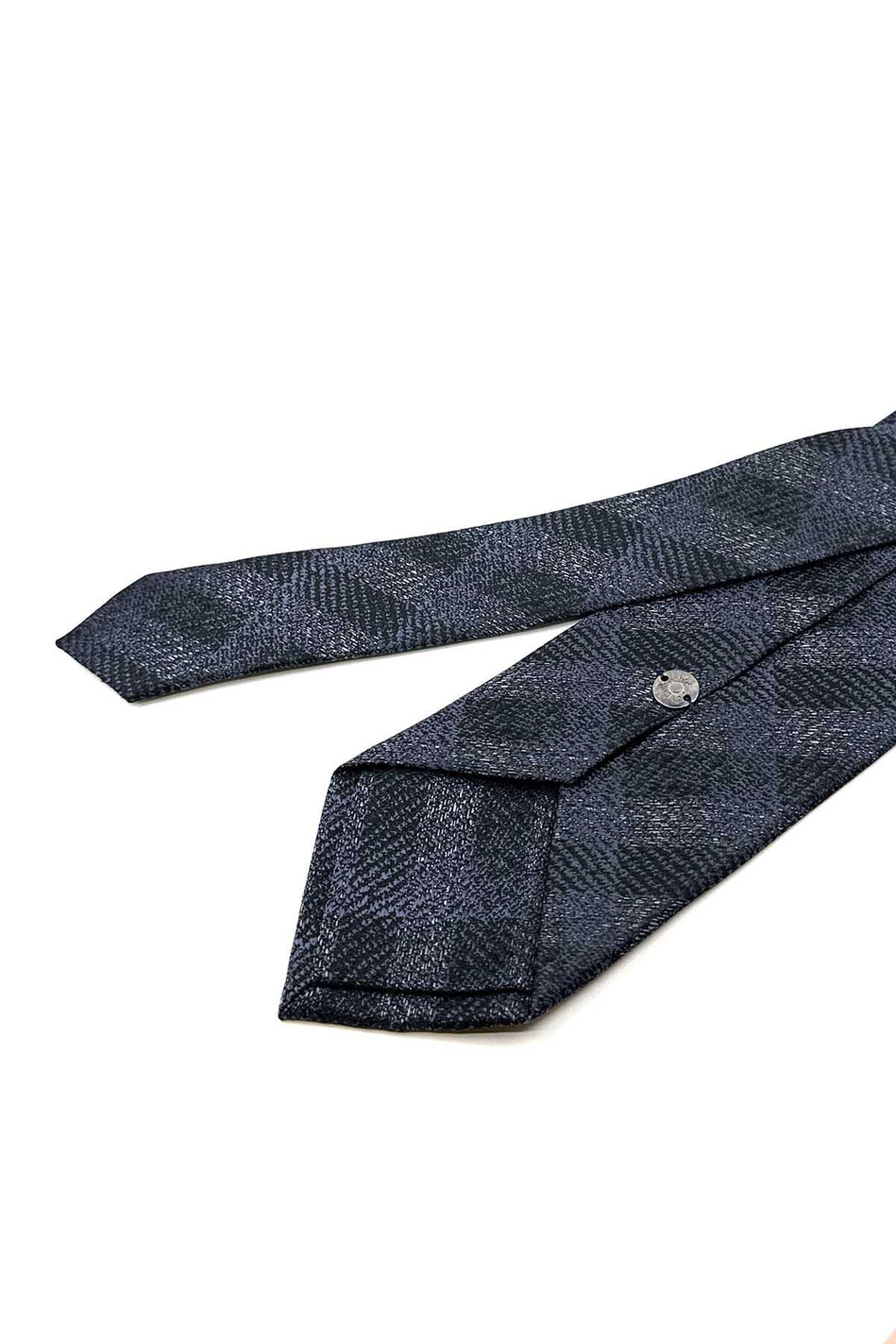 Füme Kum Desen Mendilli Klasik Kravat KK12509