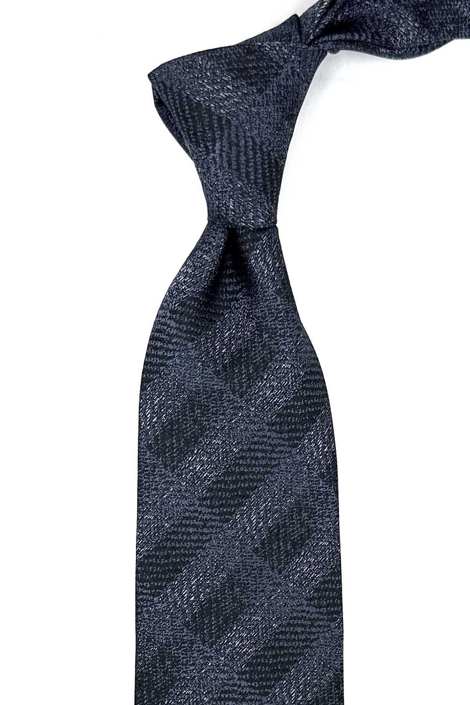 Füme Kum Desen Mendilli Klasik Kravat KK12509