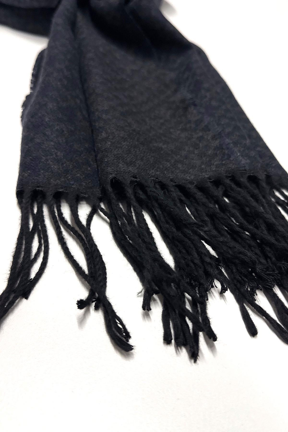 Füme - Lacivert Nokta Desen Erkek Kaşkol K412