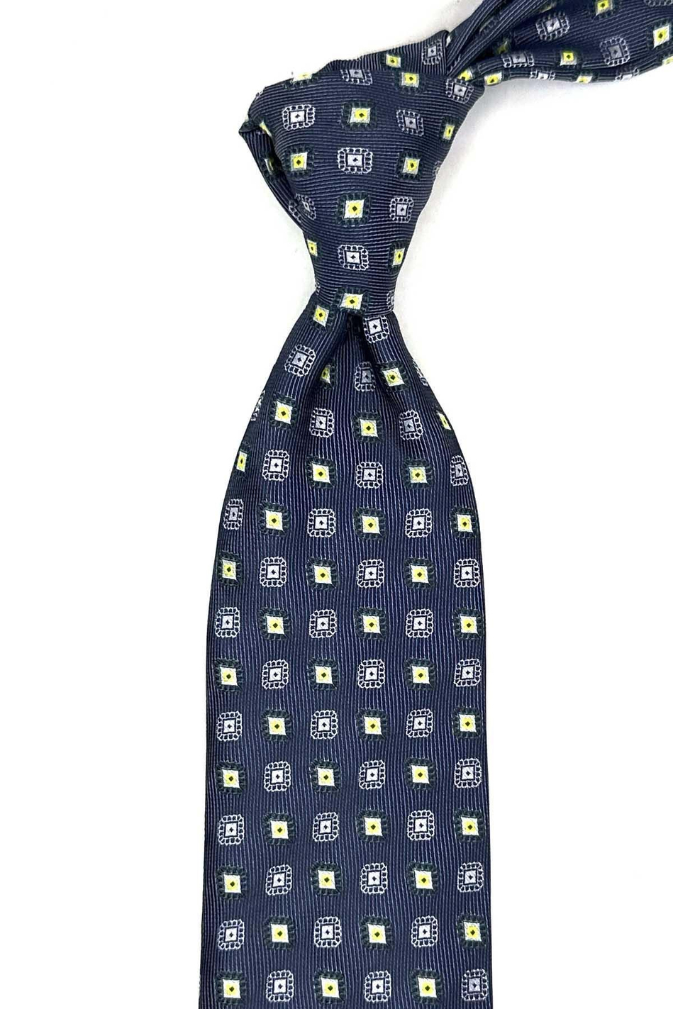 Füme Motif Desen Mendilli Klasik Kravat KK13090