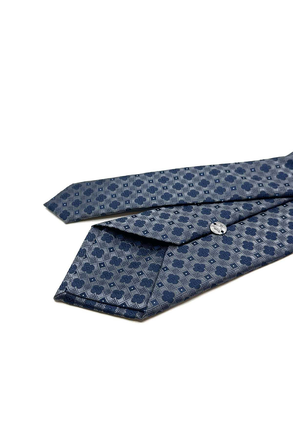 Füme Motif Desen Mendilli Klasik Kravat KK13033