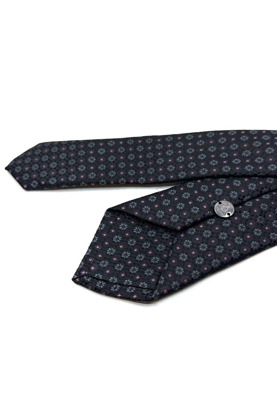Füme Motif Desen Slim Kravat SK7987