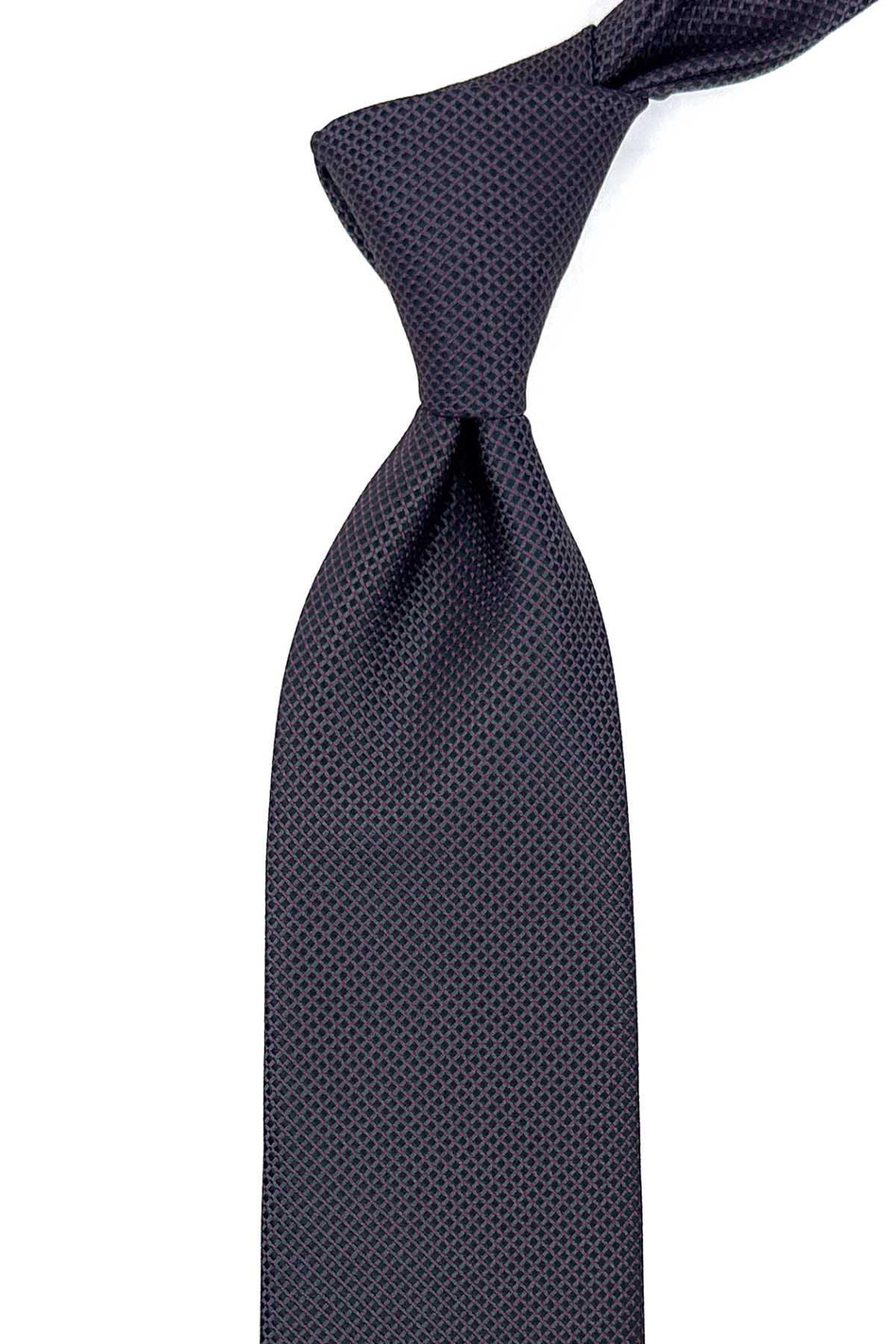 Füme Nokta Desen Mendilli Klasik Kravat KK12400