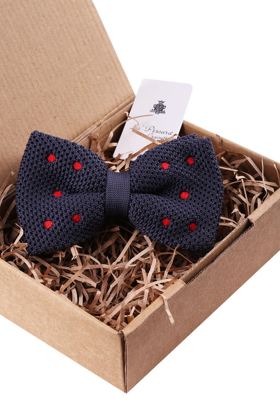 Füme Puantiye Desen Örgü Papyon ÖR121