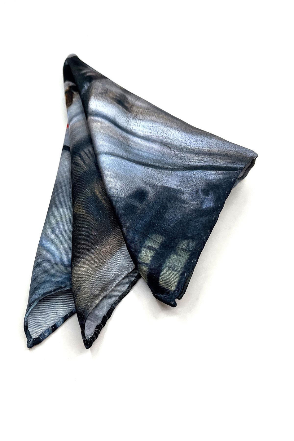 Füme Renk Bisiklet Motifli Erkek Cep Mendili SPS590-66