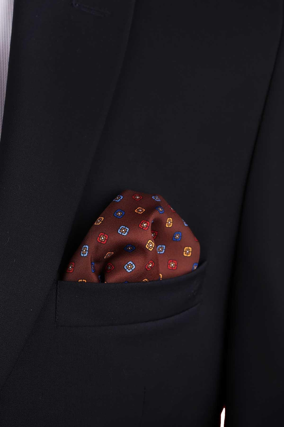 Gelsomini Style Kahve Küçük Desen Piliseli Kravat CRK90