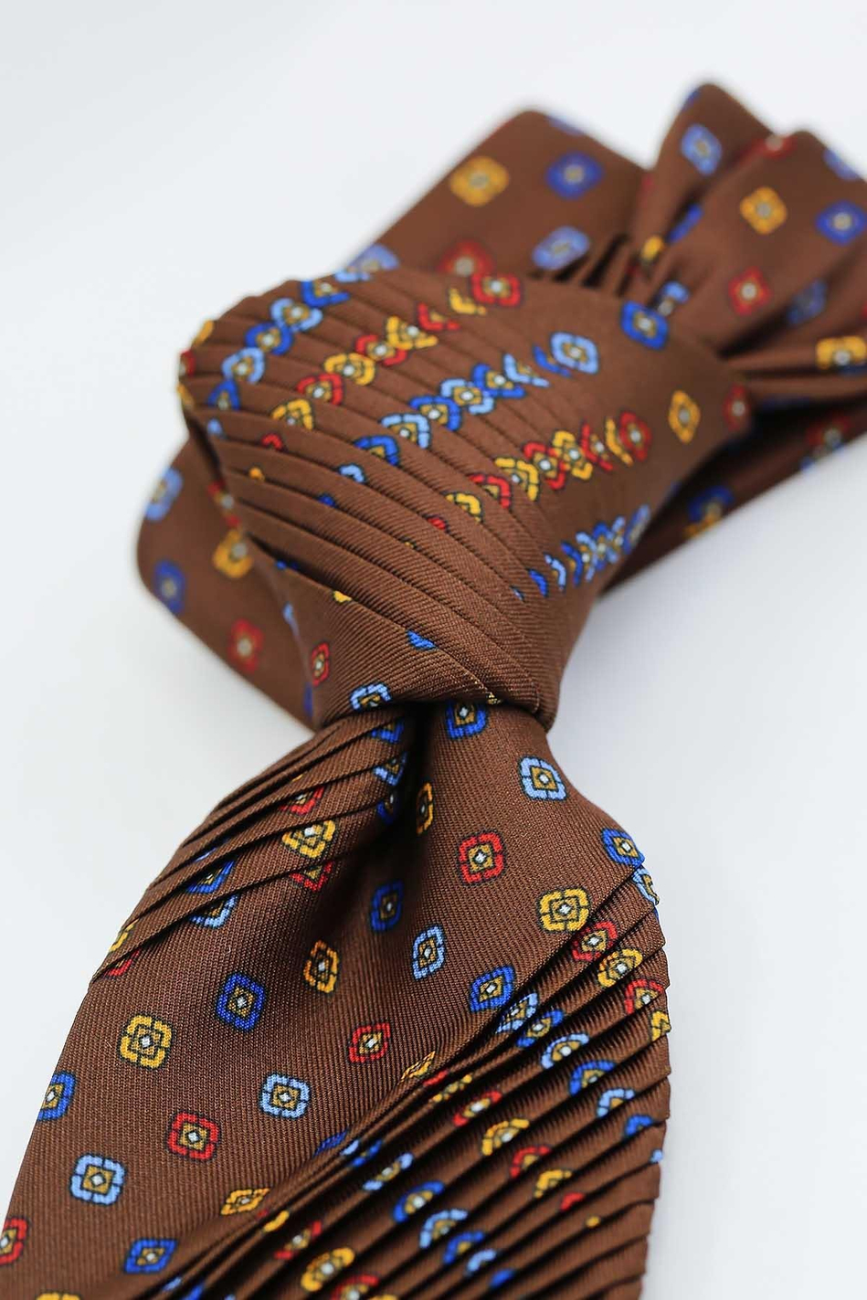 Gelsomini Style Kahve Küçük Desen Piliseli Kravat CRK90