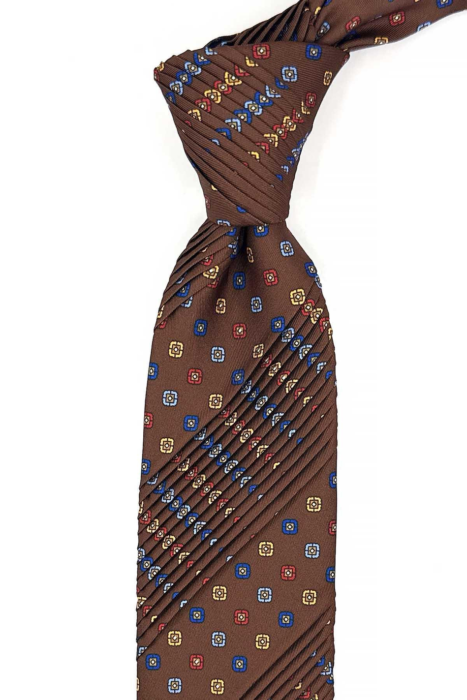 Gelsomini Style Kahve Küçük Desen Piliseli Kravat CRK90