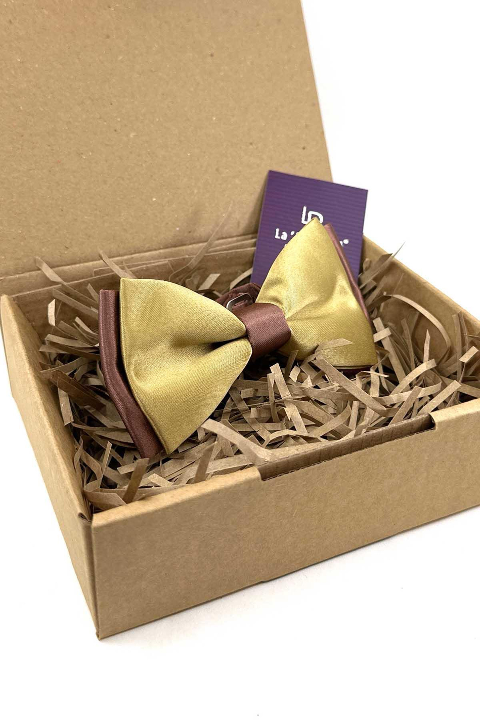 Gold - Bakır Saten Düz Papyon P1984