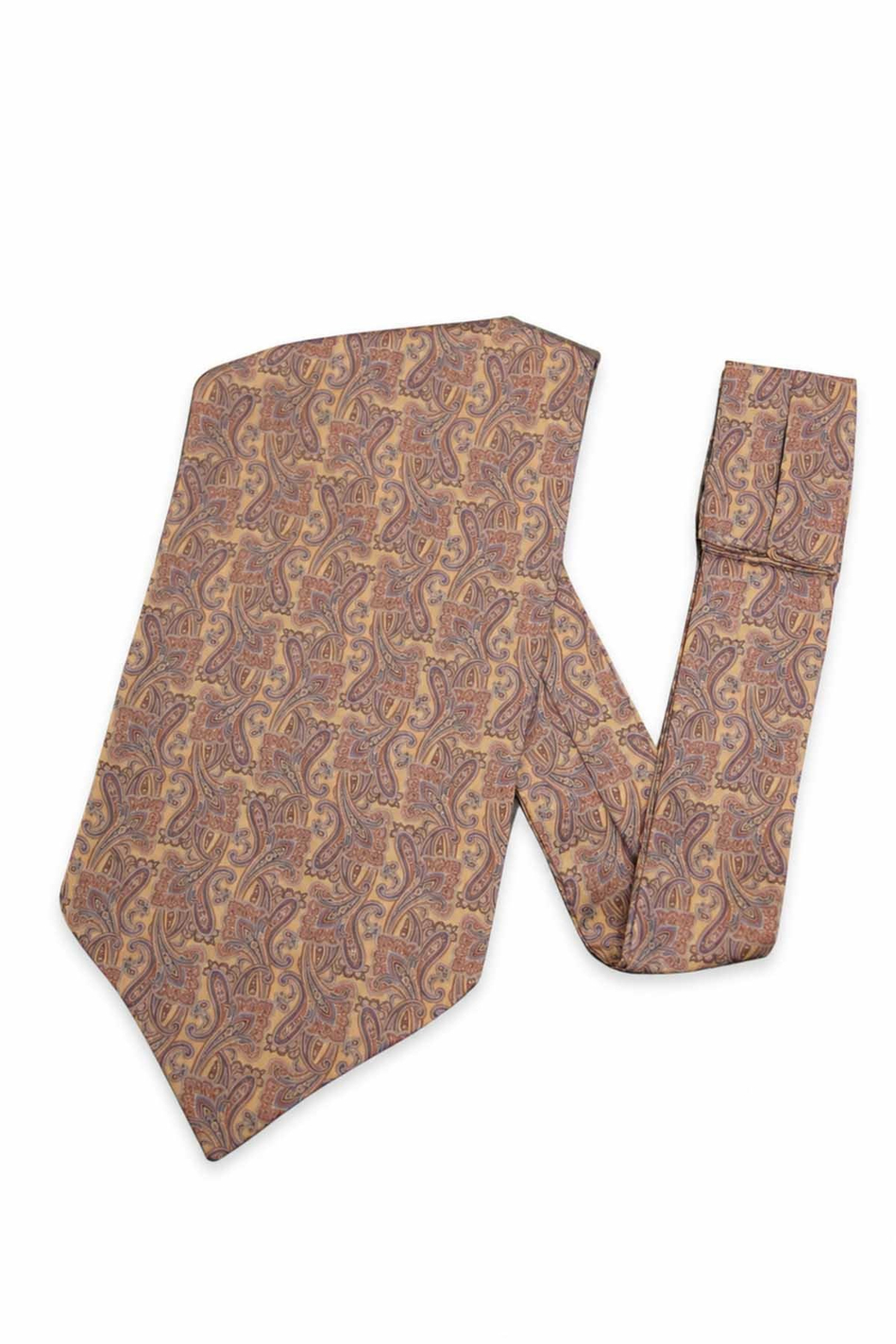 Gold Şal Desen Ascot Kravat K683