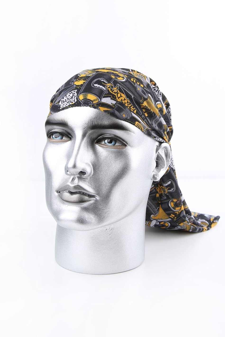 Graffiti Füme Sarı Bandana BND35