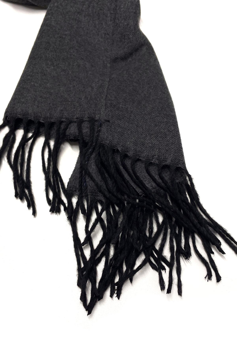 Gri Çift Taraflı Düz Erkek Kaşkol K318