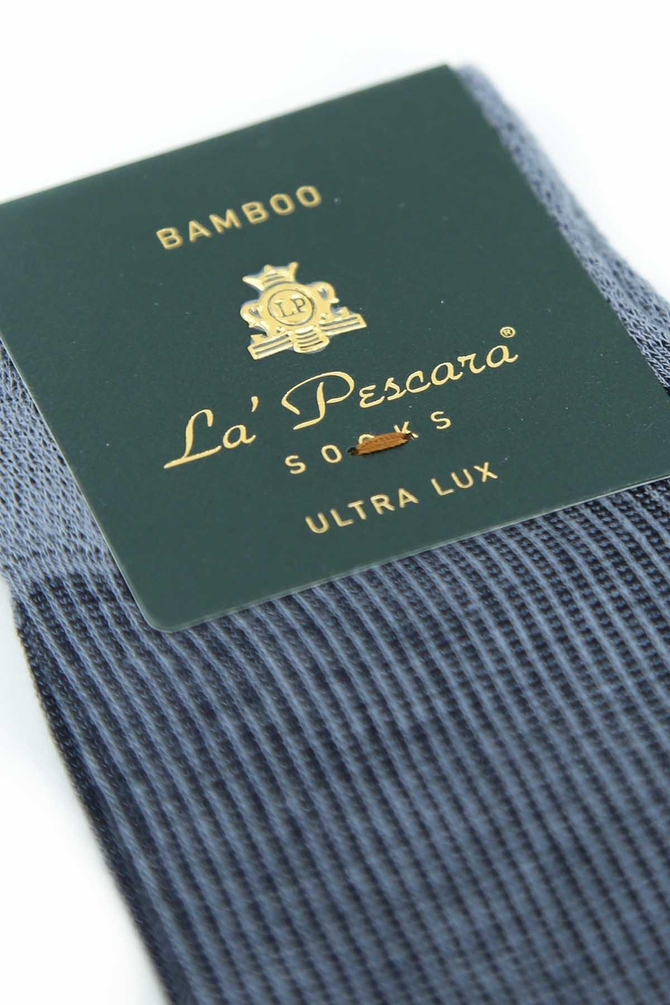 Gri Çizgi Desen 6'lı Ultra Lüks Bambu Erkek Çorap CRP299