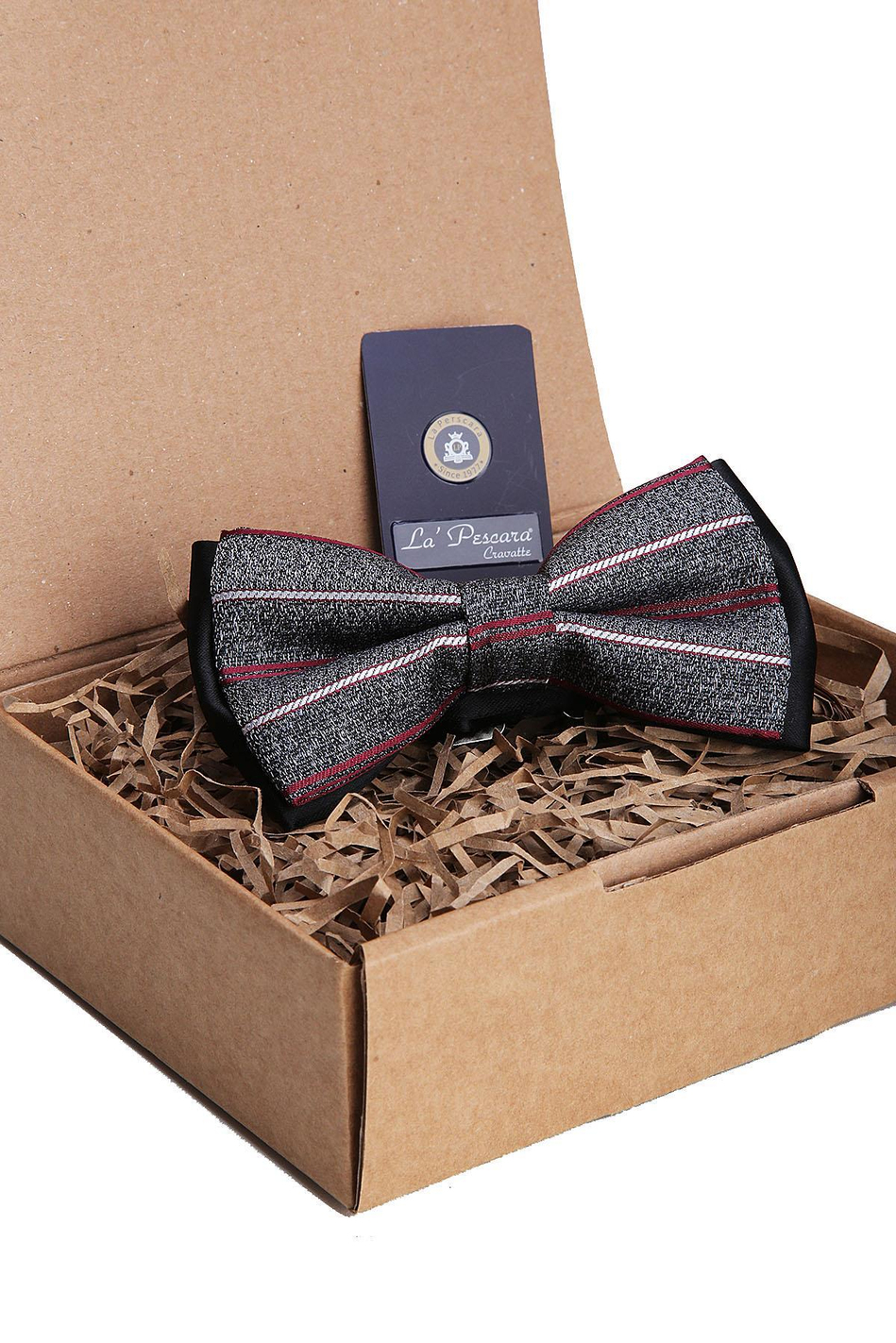 Gri Çizgi Desen Papyon P1166