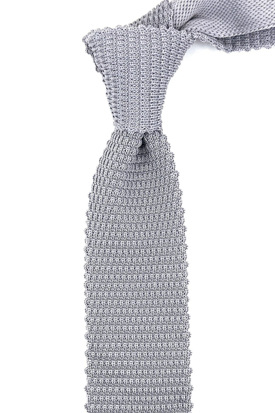 Gri Düz Örgü Kravat ÖR8327