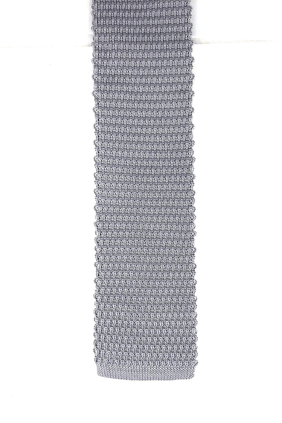 Gri Düz Örgü Kravat ÖR8327