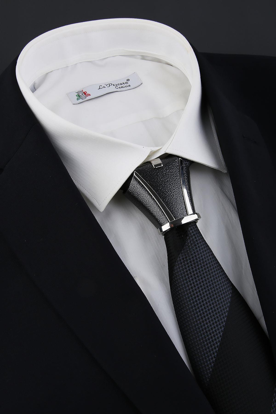 Gri Kravat Düğüm Aksesuarı TKC01