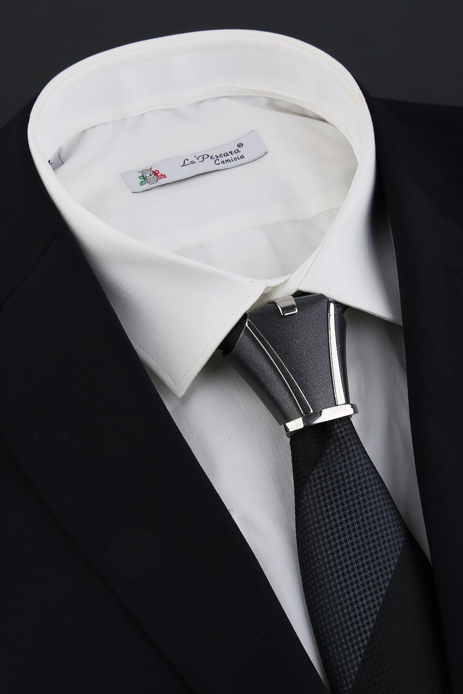 Gri Kravat Düğüm Aksesuarı TKC11