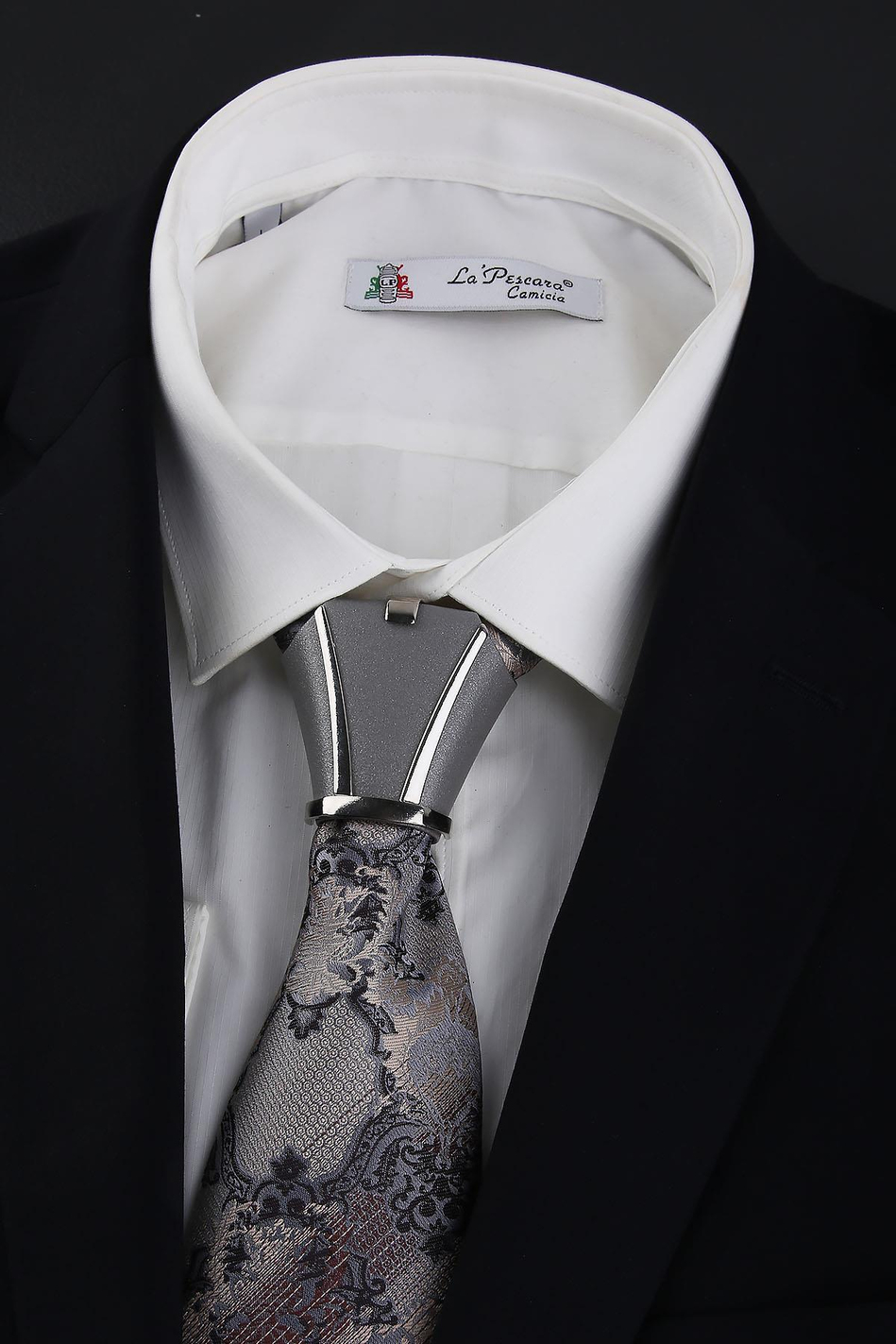 Gri Kravat Düğüm Aksesuarı TKC16