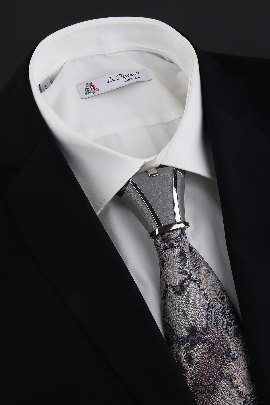 Gri Kravat Düğüm Aksesuarı TKC16