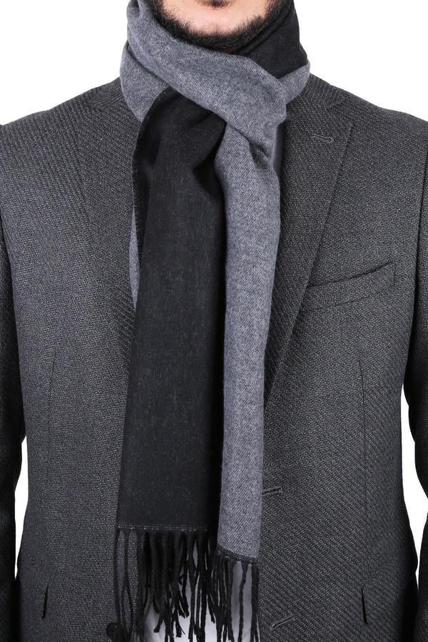 Gri - Siyah Erkek Kaşkol K207