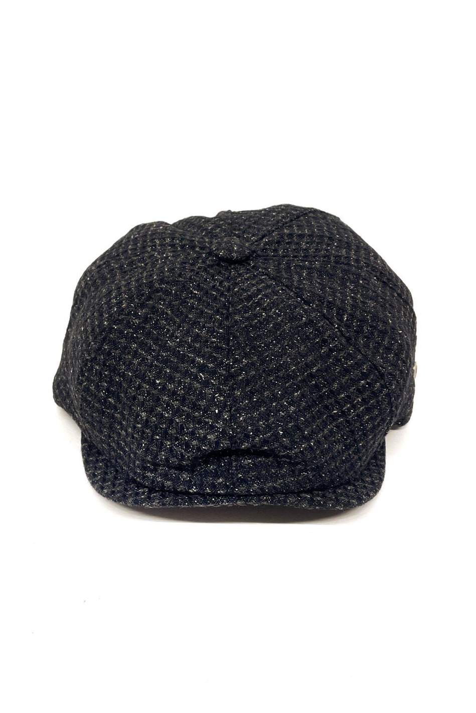 Gri - Siyah Yün Erkek Kasket Şapka KST58