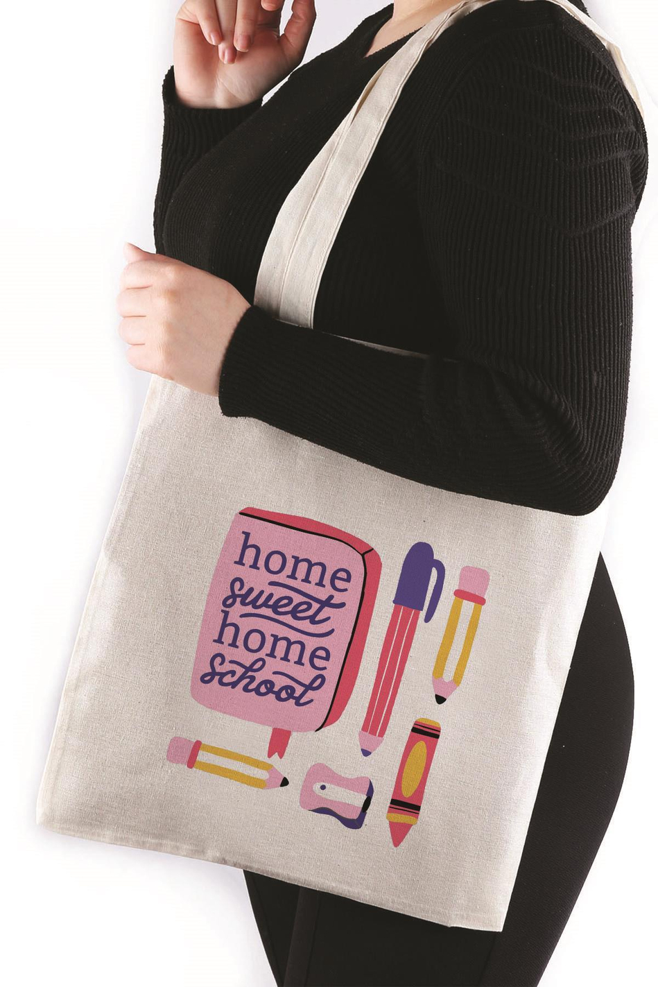 Home Sweet Home School Bez Çanta 35*40 Tote Bag TOT102