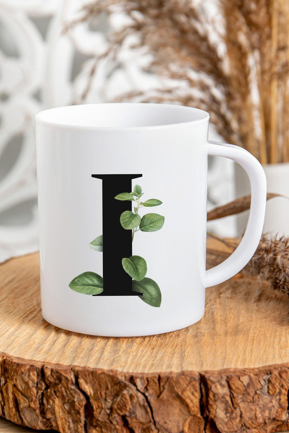 I Harfli Baş Harf Baskılı Kupa Bardak