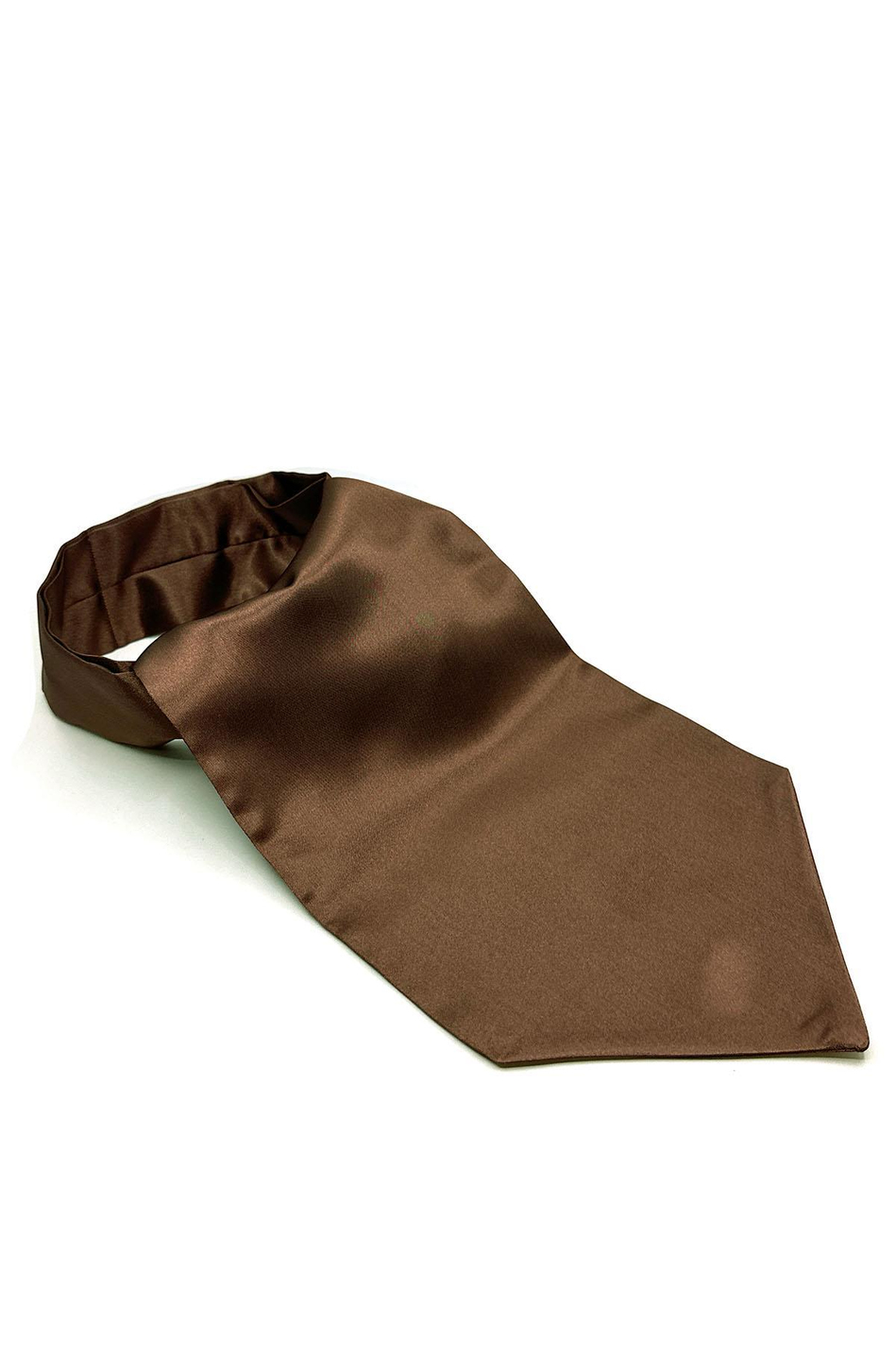 Kahverengi Düz Ascot Fular K572
