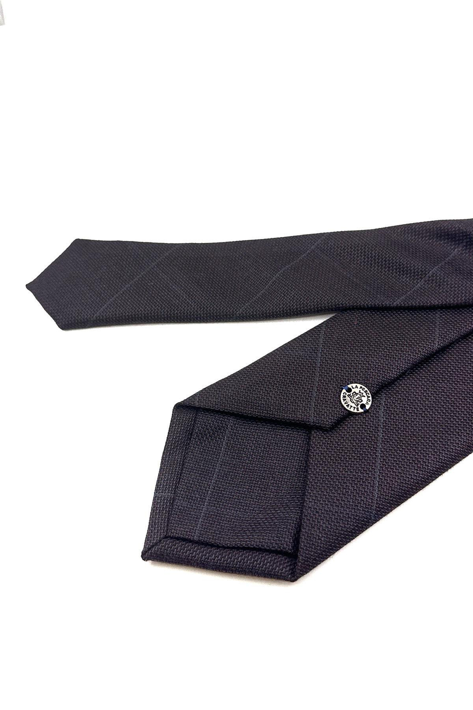 Kahverengi Ekose Desen Mendilli Klasik Yün Kravat KK12127