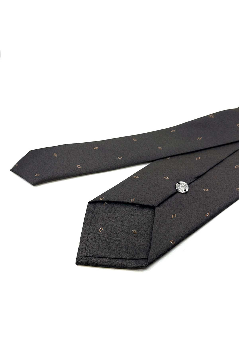 Kahverengi Küçük Desen Mendilli Klasik Kravat KK12464