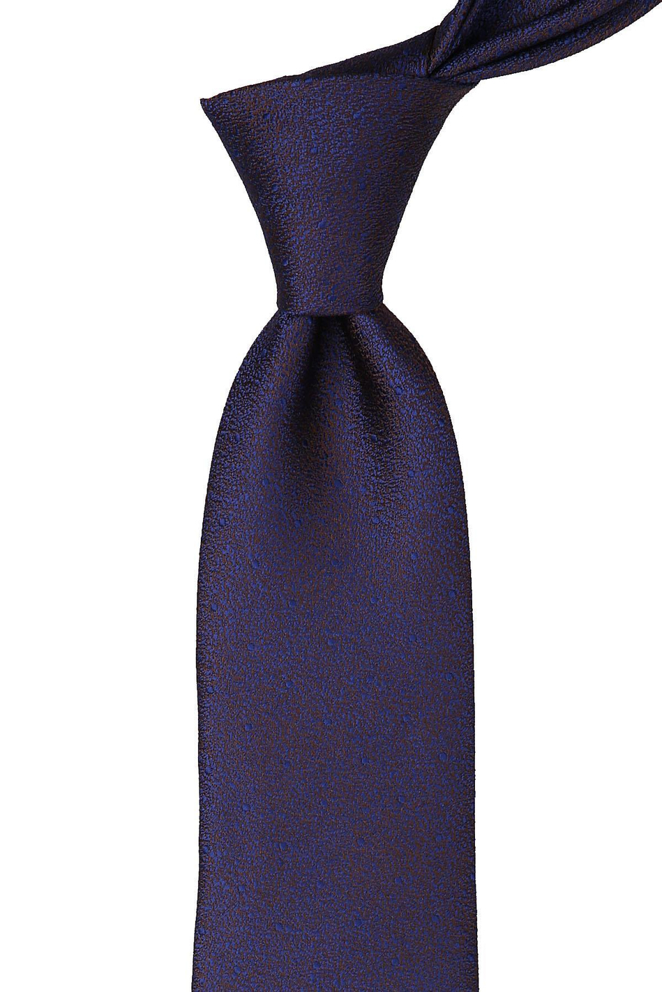 Kahverengi Kum Desen Mendilli Klasik Kravat KK9800