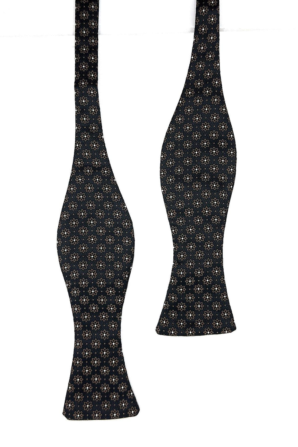 Kahverengi Motif Desen Açık Papyon AP159