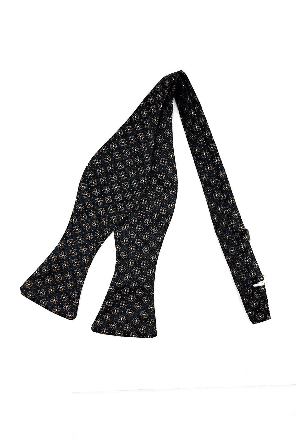 Kahverengi Motif Desen Açık Papyon AP159