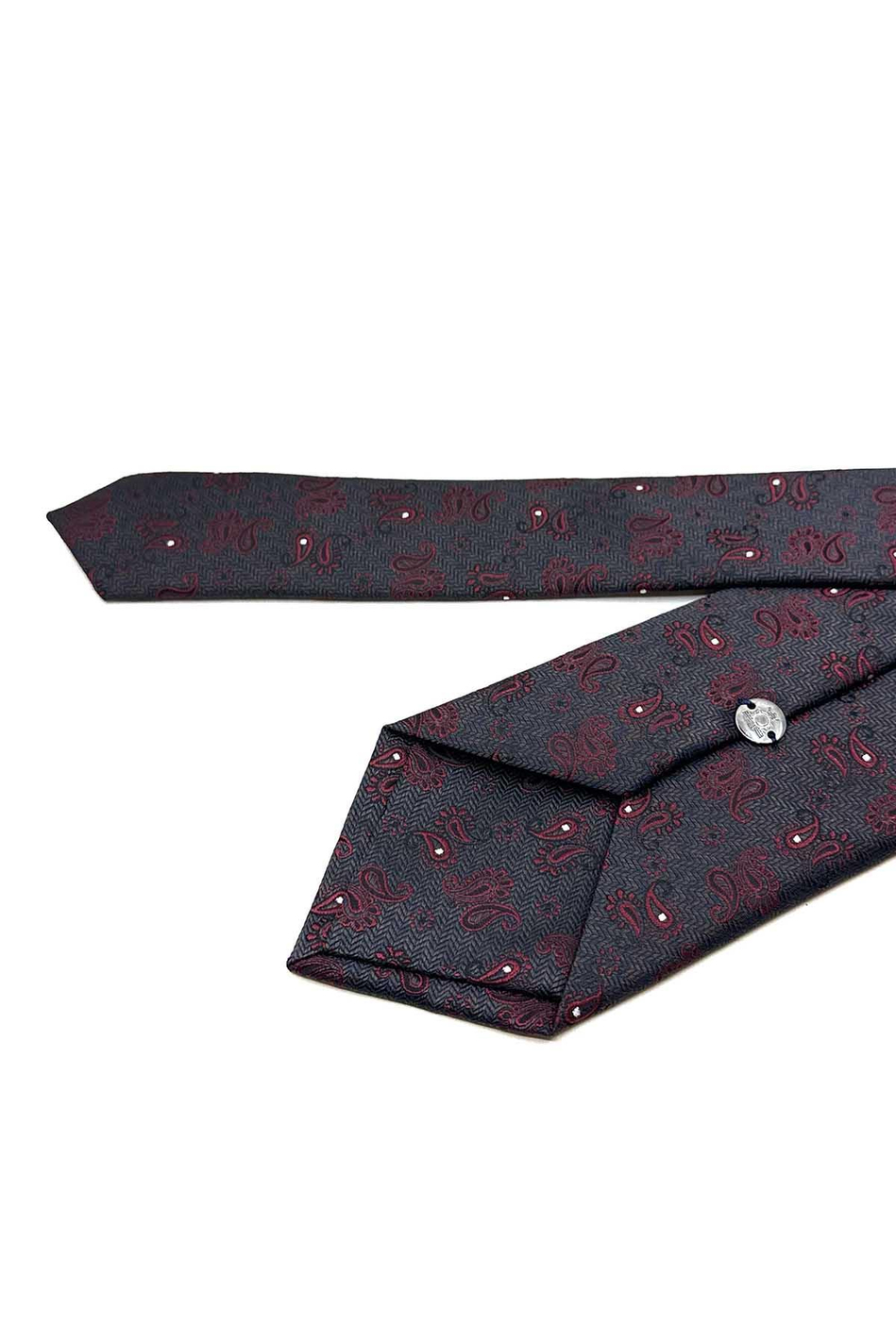 Kahverengi Şal Desen Mendilli Klasik Kravat KK13114