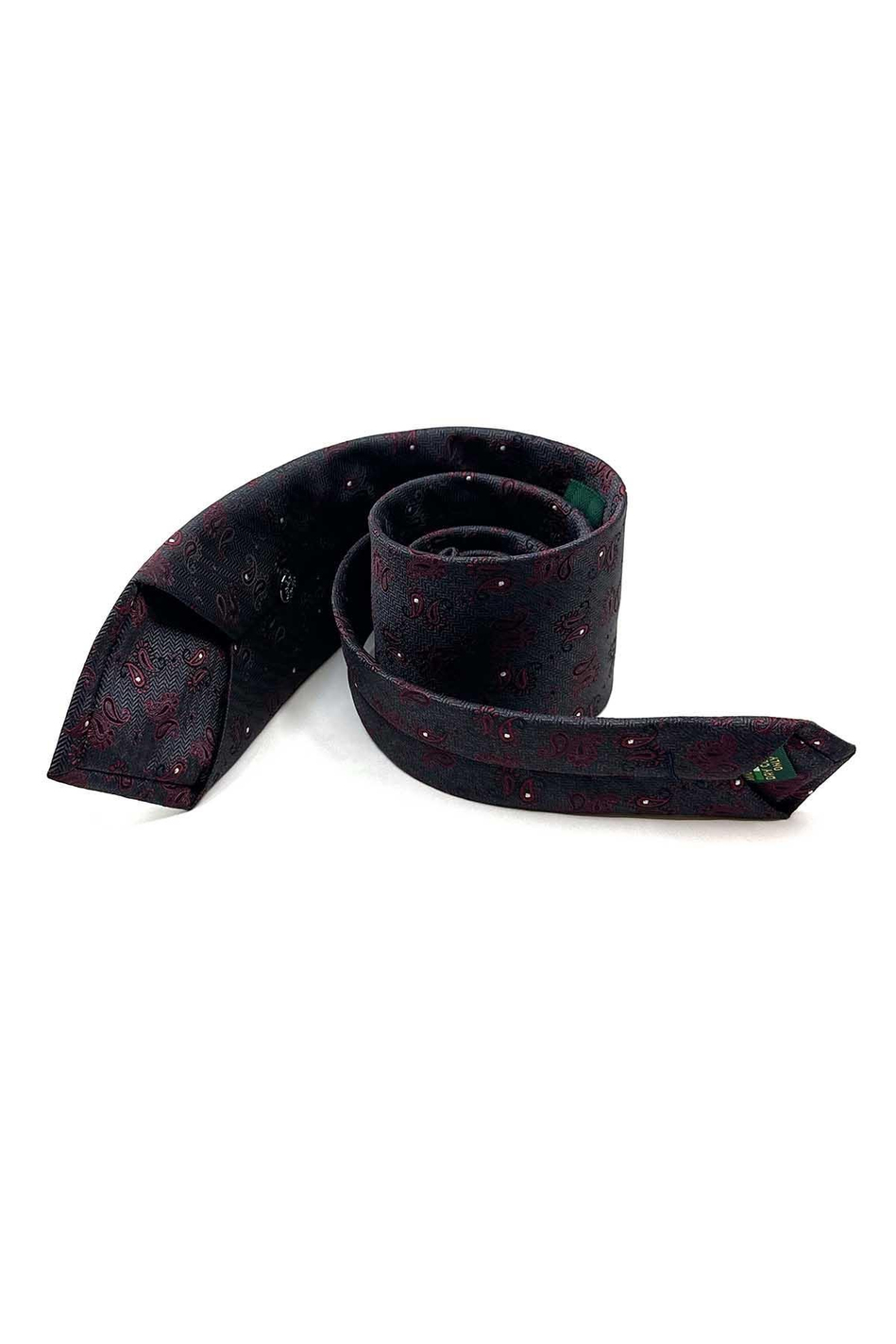 Kahverengi Şal Desen Mendilli Klasik Kravat KK13114