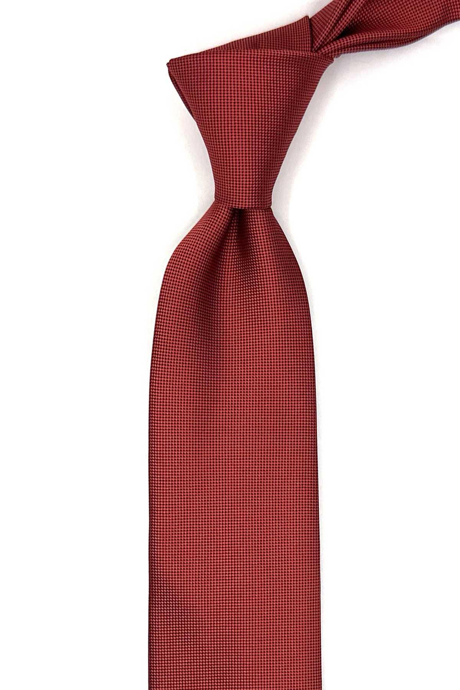 Kiremit Düz Slim Kravat SK8057
