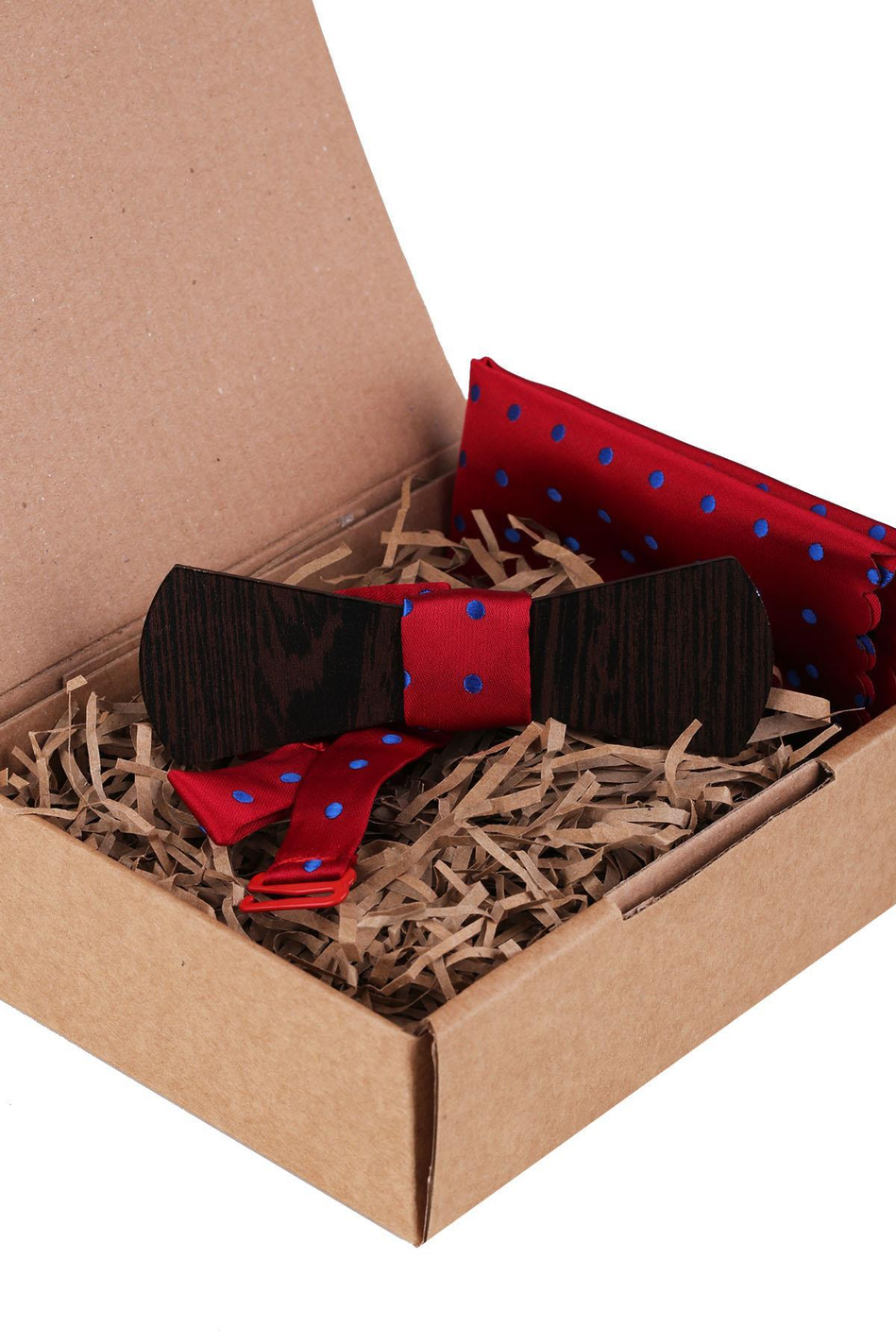 Kırmızı Ahşap Papyon AHP410