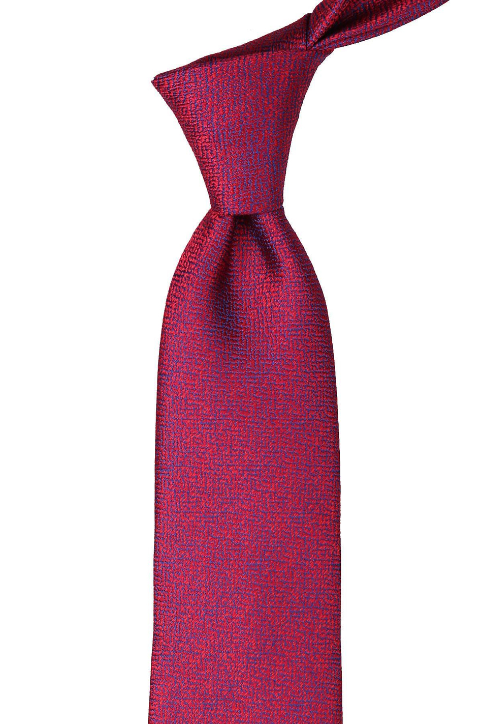 Kırmızı Kum Desen Mendilli Klasik Kravat KK10246