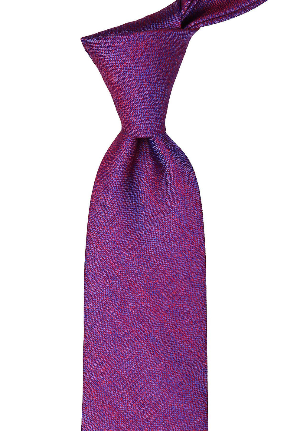 Kırmızı - Mavi Kum Desen Mendilli Klasik Kravat KK9849