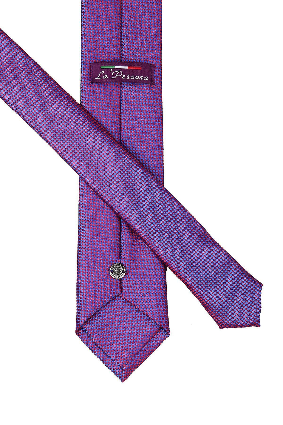 Kırmızı - Mavi Nokta Desen Slim Kravat SK7336